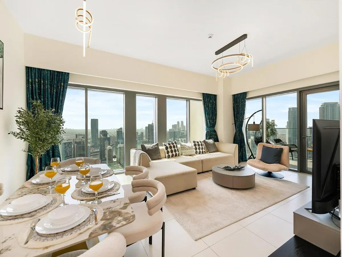 Luxury 3 Bedroom Full Burj Khalifa And Fountain View Dubaj