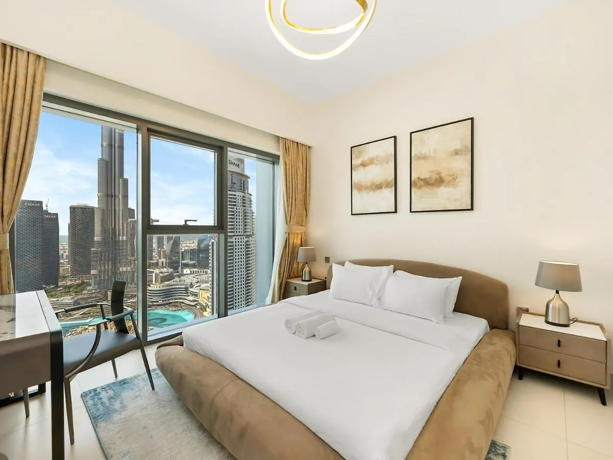 Apartmán Luxury 3 Bedroom Full Burj Khalifa And Fountain View Dubaj Spojené arabské emiráty