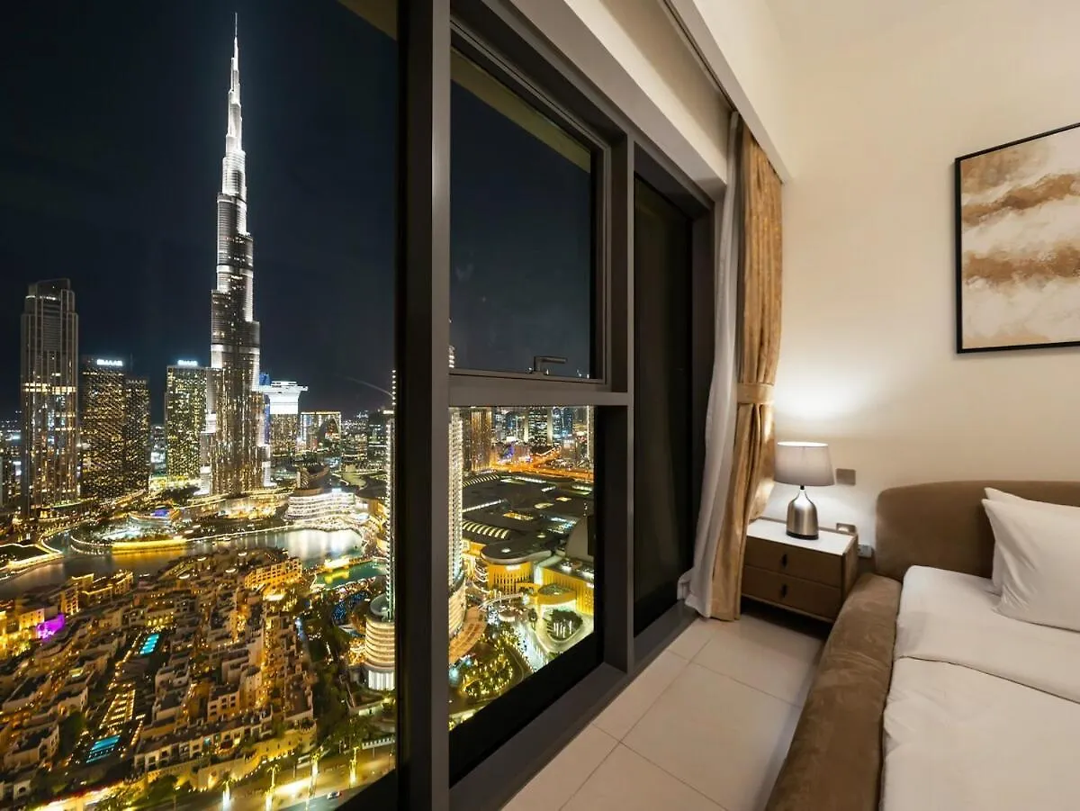Luxury 3 Bedroom Full Burj Khalifa And Fountain View Dubaj