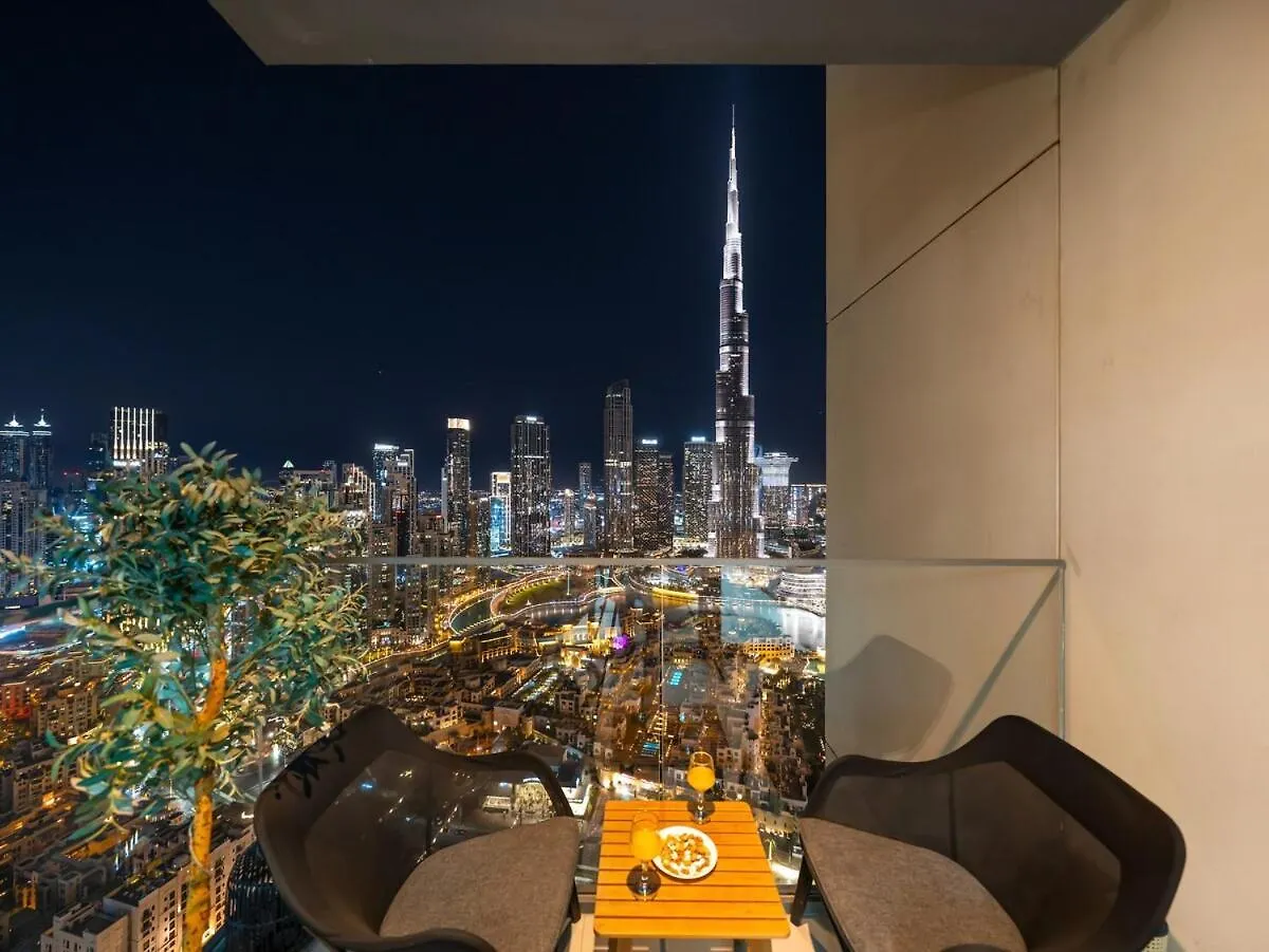 Luxury 3 Bedroom Full Burj Khalifa And Fountain View Dubaj 0*,